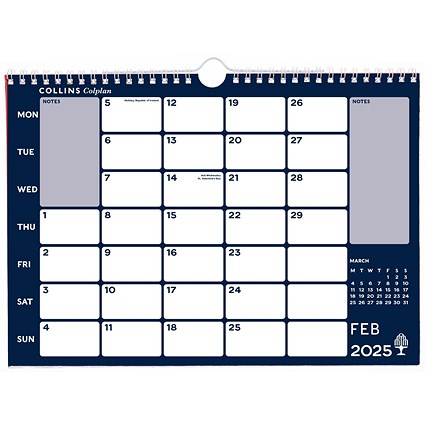 Collins Colplan Memo Calendar A3 2025 CMC-25-