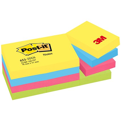 Yellow Sticky Notes Remove It Pads 48 Pack 38 X 51MM 1.5 X 2 INCH free P/&P