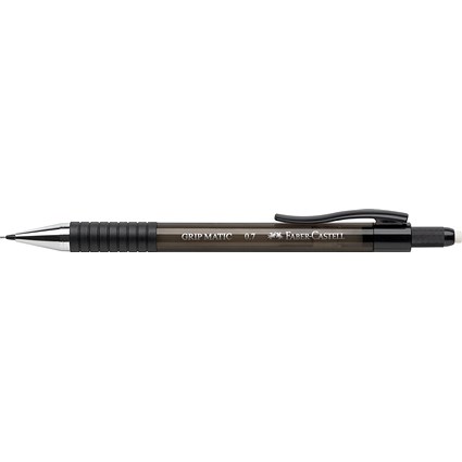 Faber-Castell Grip 1377 Mechanical Pencil, 0.7mm, Black, Pack of 10