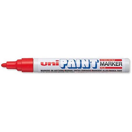 Uni Paint Marker Px20 / Bullet Tip / Red / Pack of 12