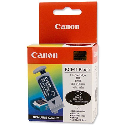 Canon BC1-11BK Ink Tank Cartridge Black Ref 0957A002 [Pack 3]