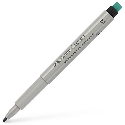 Faber-Castell Marker Non-Permanent Medium Line Width Black (Pack 10) -