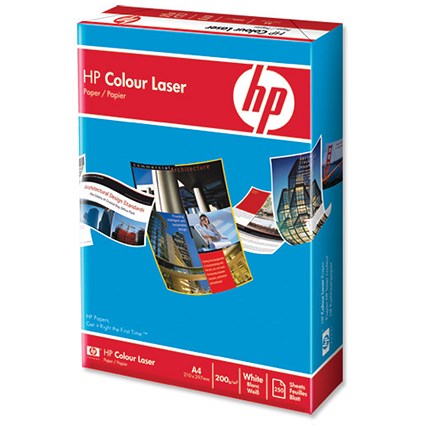 Hewlett Packard [HP] Colour Laser Paper Smooth Ream-Wrapped 100gsm A3 White [500 Sheets]