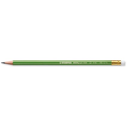 Stabilo Pencil High-quality FSC-compliant with Eraser HB [Pack 12]