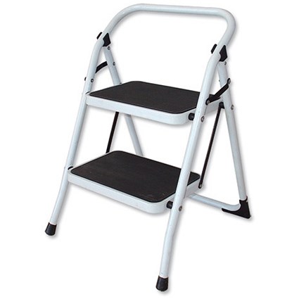 RelX Universal Folding Ladder 2 Step Steel with Rubber Treads Ref 176360