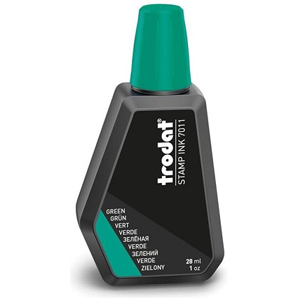 Trodat 7011 Stamp Pad Ink Green 28ml -