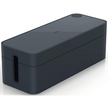 Durable Cavoline Cable Management Box, Large, Graphite Durable Cavoline Cable Management Box, Large, Graphite