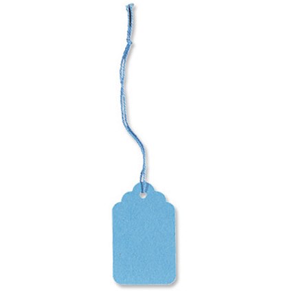 Strung Tags / 48x30mm / Blue / Pack of 125