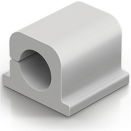 Durable Cavoline Pro 1 Cable Management Clip, Grey, Pack of 6