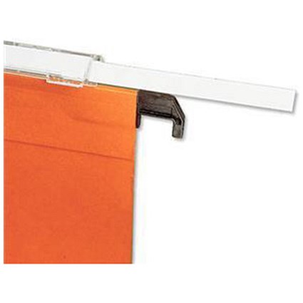 Bantex Card Inserts for Suspension File Tabs White 25 per Sheet [Pack 10]