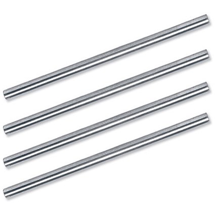 Office Letter Tray Risers Silver [Set 4]