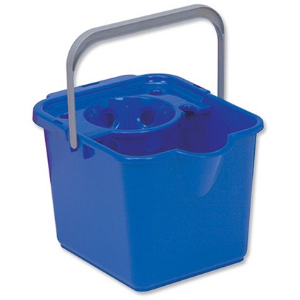 Addis Mop Bucket Single 10 Litre with Removable Single Socket Wringer Blue Ref 8643JBL