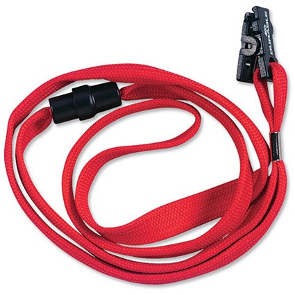 Durable Necklace with Safety Closure / 440mm / Red / Pack of 10