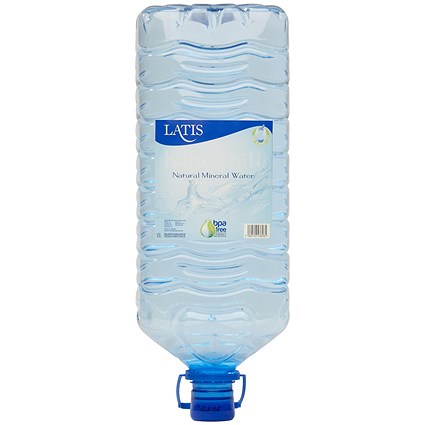 Latis Mineral Water Bottle for Water Dispenser, Plastic Bottle, 15 Litres, Pallet (60 Bottles)