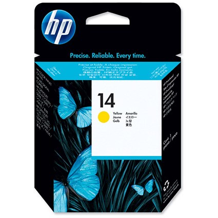 Hewlett Packard [HP] No. 14 Inkjet Printhead Page Life 30000pp Yellow Ref C4923A