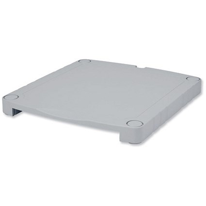 Compucessory Monitor Screen Riser 34mm Storage Stackable 15kg Load H34mm Grey