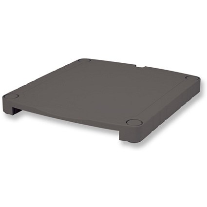 Compucessory Monitor Screen Riser 34mm Storage Stackable 15kg Load H34mm Black