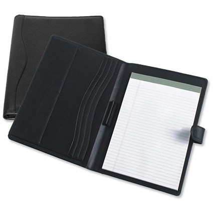 Masters Conference Folder PVC Leather-look W260xD20xH340mm Black