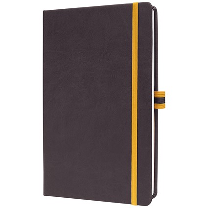 Sigel Linescape Notebook, A5, Squared, 176 Pages, Dark Grey