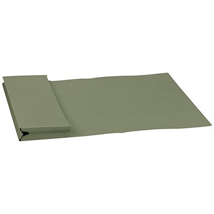 Invo Legal Document Wallet Full Flap 315gsm W356xH254mm Green Ref 400038625 [Pack 50]