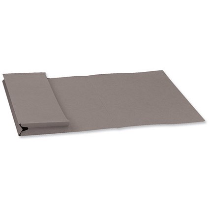 Guildhall Legal Document Wallet Full Flap 315gsm W356xH254mm Grey Ref PW3-GRYZ [Pack 50]