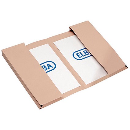 Elba Twin Pocket Wallets / Foolscap / Buff / Pack of 25