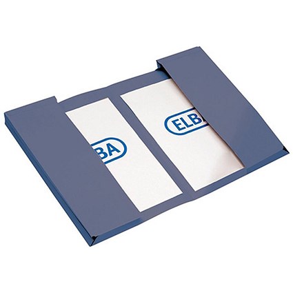 Elba Twin Pocket Wallets / Foolscap / Blue / Pack of 25