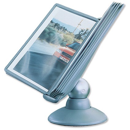 Display Unit Rotating with 10 Panels 10 Tabs A4 Titanium