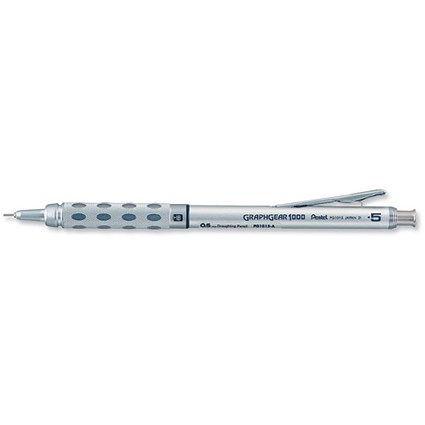 Pentel Graph Gear Mechanical Pencil Retractable Sleeve and 3 x HB 0.5mm Lead