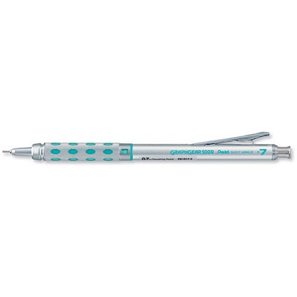 Pentel Graph Gear Mechanical Pencil Retractable Sleeve and 3 x HB 0.7mm Lead