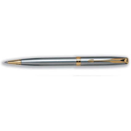 Parker Sonnet Ball Pen Stainless Steel with Gold Trim