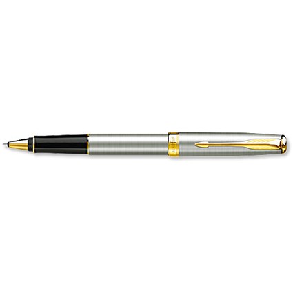 Parker Sonnet Rollerball Pen Stainless Steel with Gold Trim