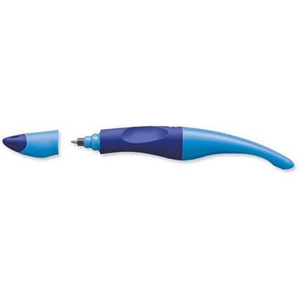 Stabilo Smove Easy Pen and 3 Refills Left-handed Line 0.8mm Tip 0.5mm Royal Blue