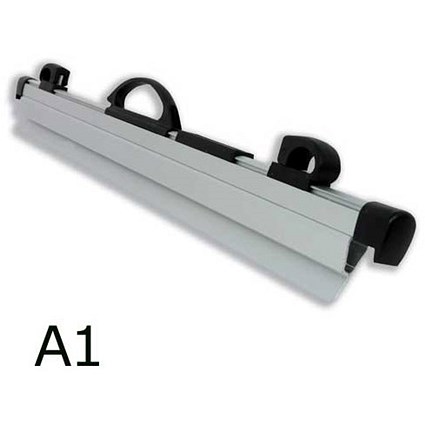 Arnos Hang-A-Plan QuickFile Front Load Binder - Silver - A1