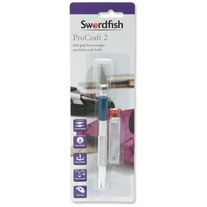 Swordfish Craft Knife Soft Grip Refillable