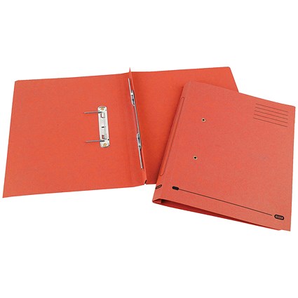 Elba Spirosort Transfer Files, 285gsm, Foolscap, Red, Pack of 25