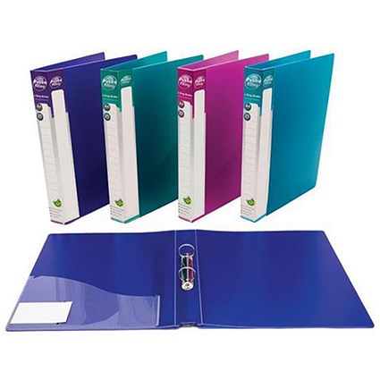 Concord Executive Ring Binder / 2 O-Ring / 40mm Spine / 25mm Capacity / A4 / Assorted / Pack of 10