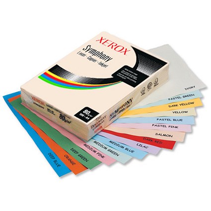 Xerox Symphony Coloured Paper Multifunctional Ream-Wrapped 80gsm A4 Deep Blue [500 Sheets]