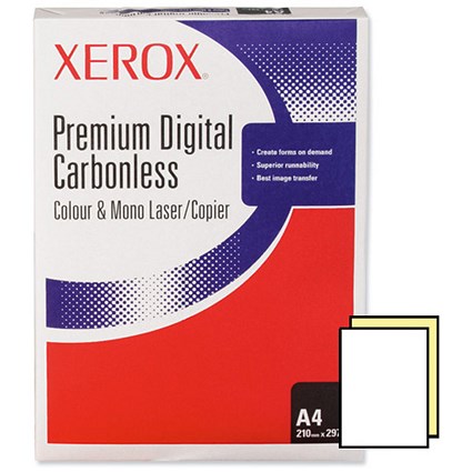 Xerox NCR Paper Digital Laser Carbonless 2-Part White and Yellow [250 Sheets]