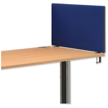 Trexus 800 Desktop Screen with Easy-fit Clamps W800xH450mm Royal