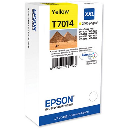 Epson T7014 High Capacity Yellow Inkjet Cartridge
