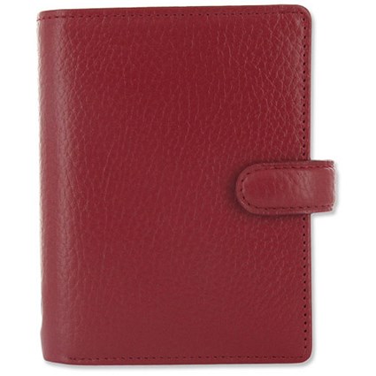 Filofax Finsbury Personal Organiser for Paper 67x105mm Mini Red