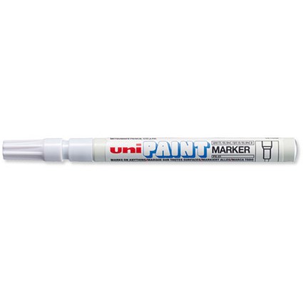 Unipaint PX-203 Paint Marker Fine Bullet White (Pack of 12)