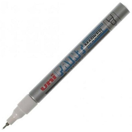 Uni Paint Marker PX203 / Bullet Tip / Silver / Pack of 12