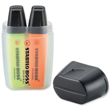Stabilo Boss Highlighters Big Box Assorted [Pack 4]