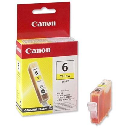 Canon BCI-6Y Yellow Inkjet Cartridge