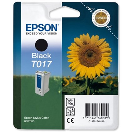 Epson Inkjet Cartridge Page Life 540pp Black Ref T017401
