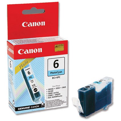 Canon BCI-6PC Photo Cyan Inkjet Cartridge