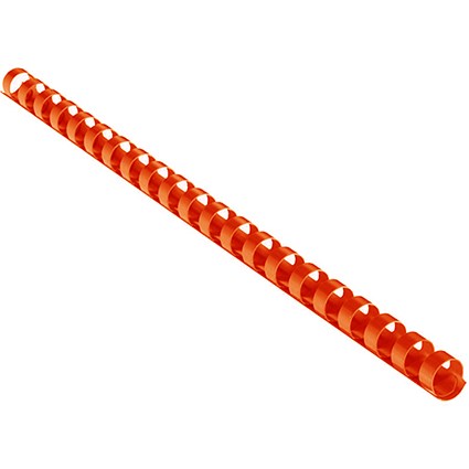 GBC Binding Combs Plastic 21 Ring 145 Sheets A4 16mm Red [Pack 100]