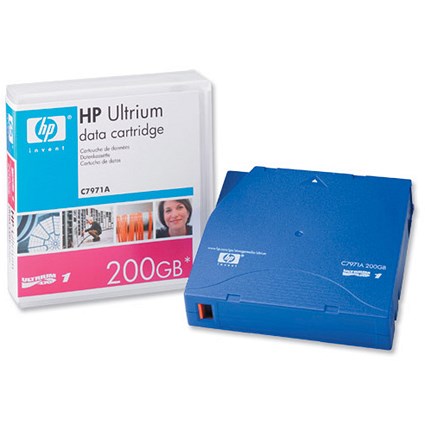 Hewlett Packard [HP] LTO-1 Ultrium Data Tape Cartridge 200GB 609m